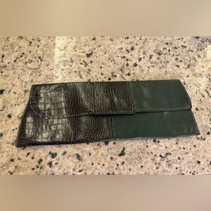 Handcrafted leather clutch
